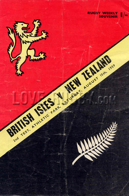 New Zealand British Isles 1959 memorabilia